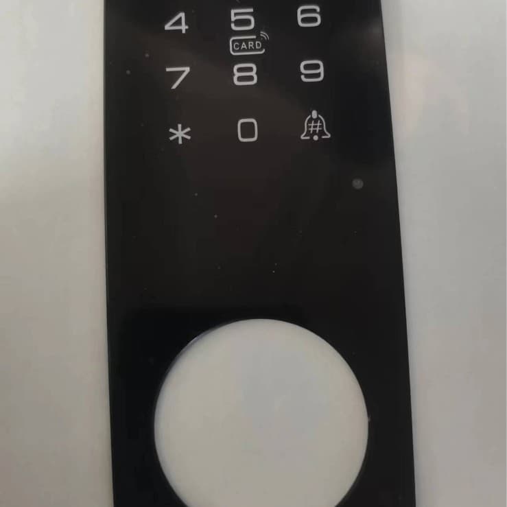 Smart lock acrylic touch panel swipe card sensing PVC lens panel PC button touch lens pendant