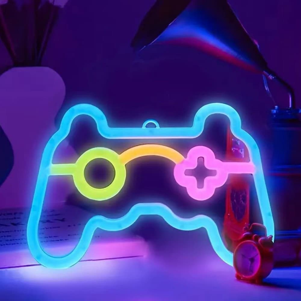Cross-border LED neon light love game console USB room bedroom bar photo props decorative light