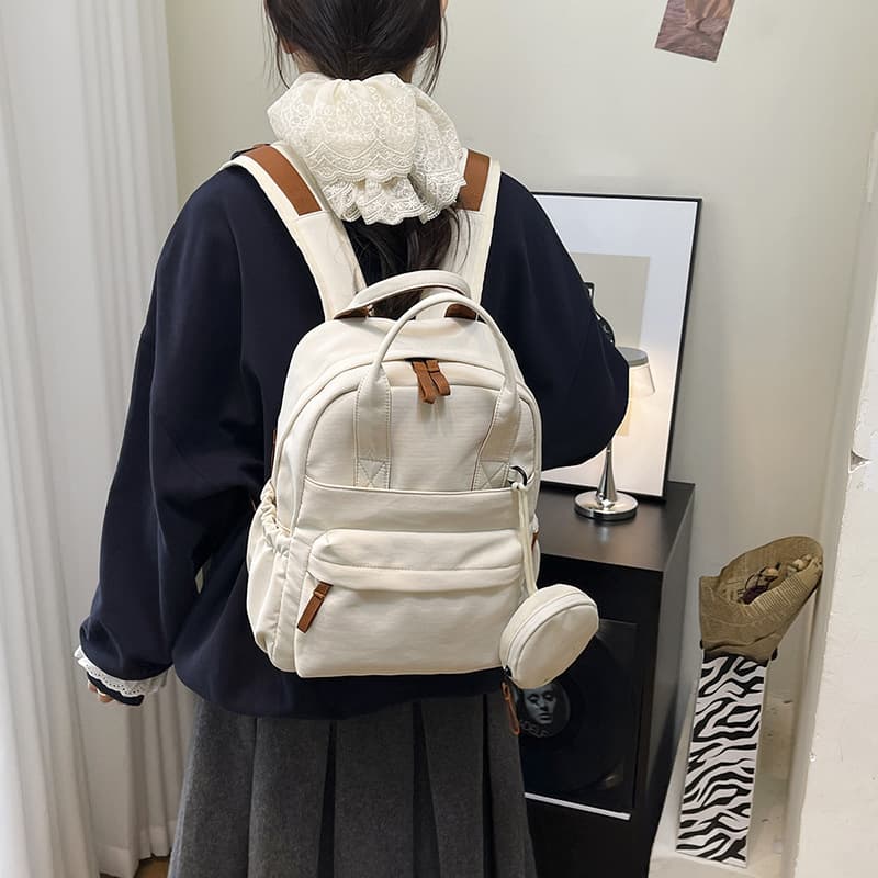 Cross-border Backpack for Female College Students Casual Large Capacity Laptop Backpack 2025 New Multifunctional Backpack for Middle and High School Students