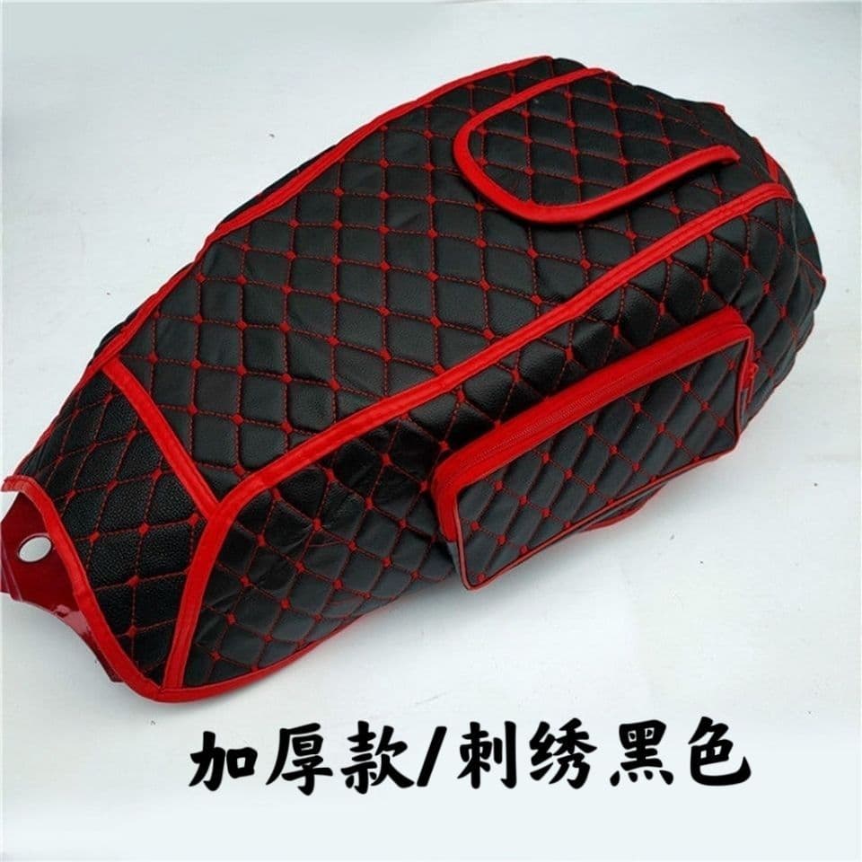 Motorcycle Tank Cover 125 Men's Cross-Country Leather Embroidered Tank Bag Sun Protection Wear-Resistant Universal Fuel Tank Cover