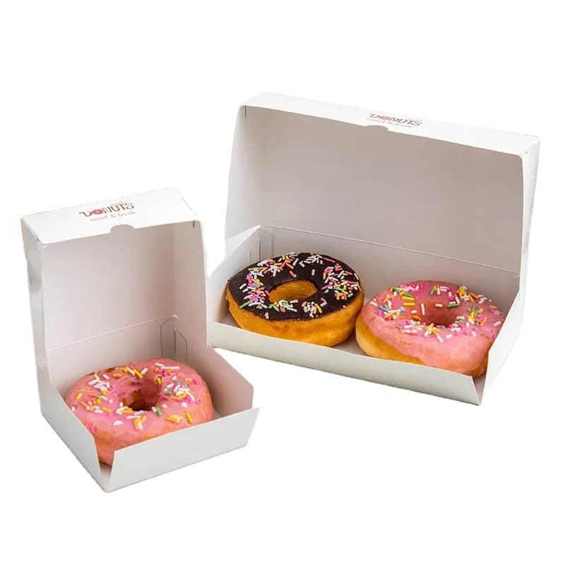 Custom Food Donut Paper Box Sweet Bun Box Packaging Shipping Mochi Donut Box