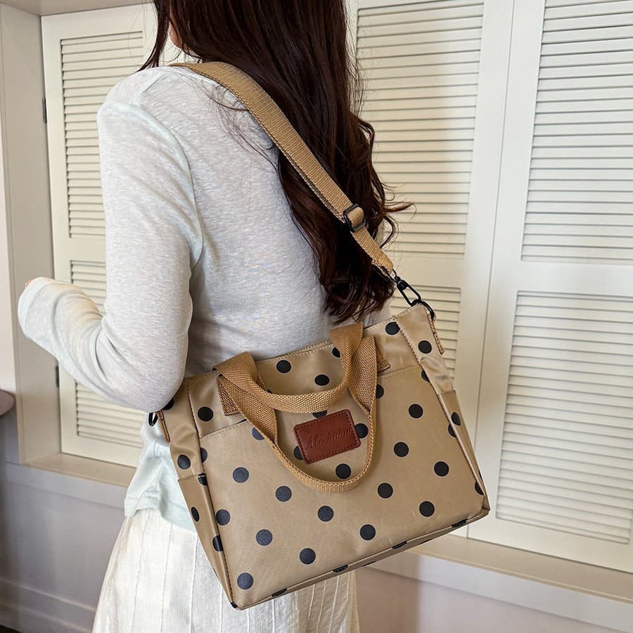 Lightweight Oxford Cloth Women's Handbag Tote Bag for Work and Outings, Mom Bag for Baby Care, Stroller Bag, Diaper Bag, Small Cloth Bag