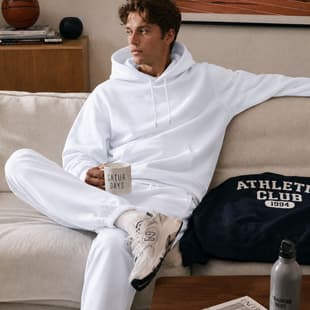2026 Cross-border Men's Autumn/Winter Casual Sports Solid Color Hoodie Unisex Two-Piece Set Loose Sweatshirt