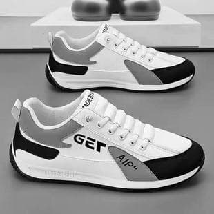 Men's Shoes 2025 Spring New Style Casual White Shoes Trendy Agassi Shoes Lightweight Breathable Running Shoes Men's Wholesale