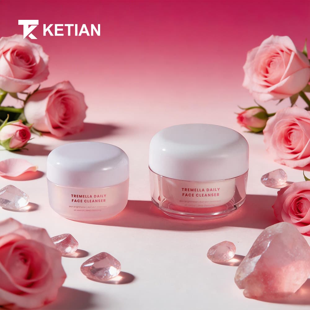 High Quality 30G 50G Double Wall Acrylic Empty Frosted Body Cream Jar 6.6oz Body Butter Container