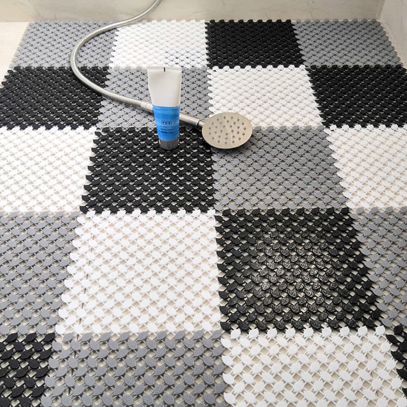 Bathroom Anti-Slip Mat Shower Bath Foot Pad Odorless New PE Interlocking Floor Mat Factory Wholesale Price