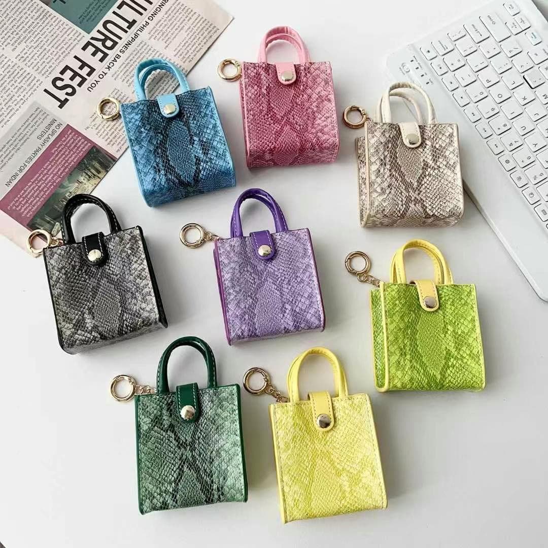 Fashion Crossbody Strap Earphone Bag, AirPods Protective Case for 3rd Gen, Wireless Bluetooth Earphone Case, Leather Coin Purse