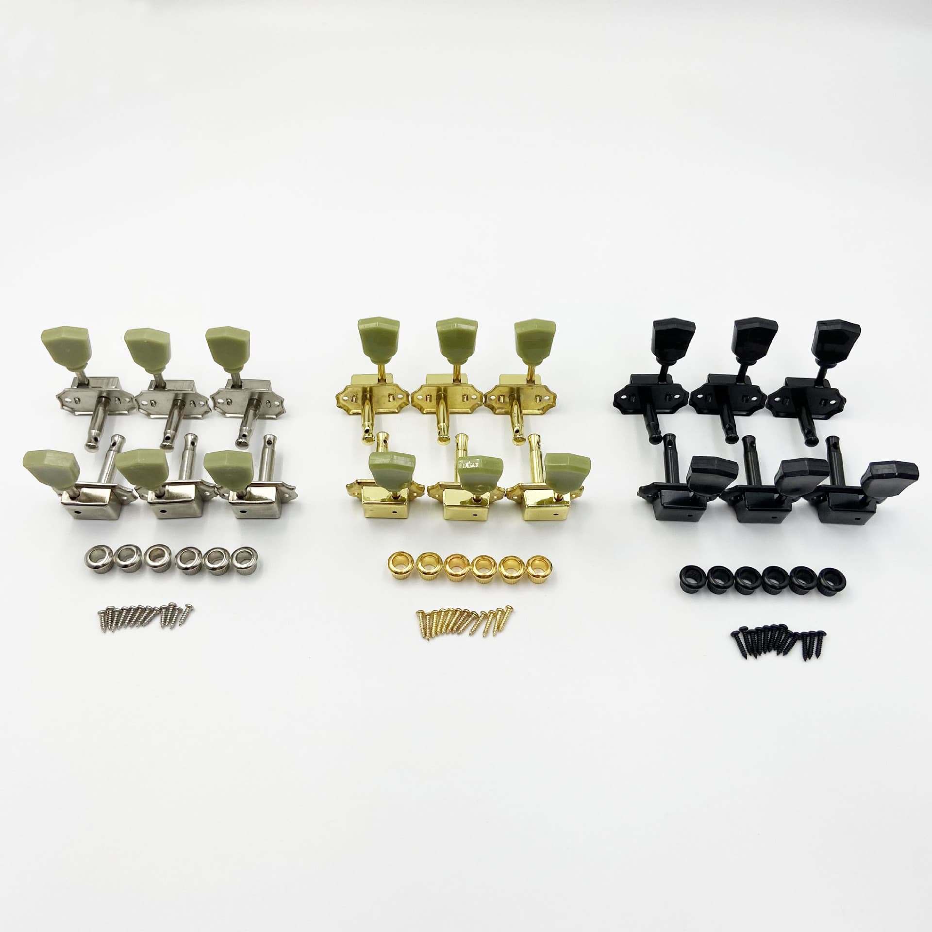 Exquisite Vintage Jade Electric Guitar Tuning Pegs Semi-Enclosed Folk Guitar Tuning Pegs String Winder Tuning Pegs
