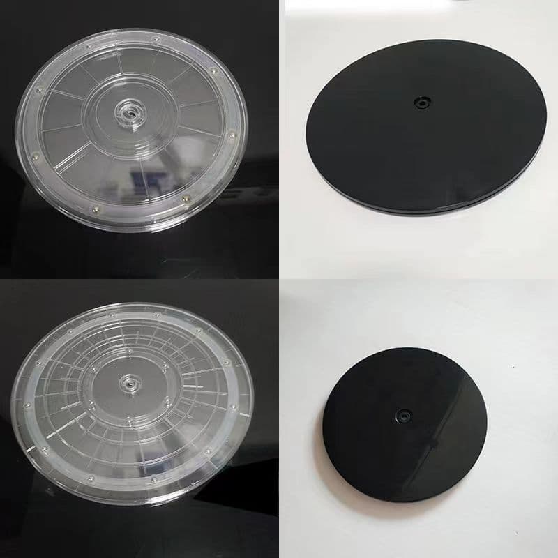 Plexiglass Turntable, Rotating Acrylic Display Stand Base, Plastic Transparent Turntable
