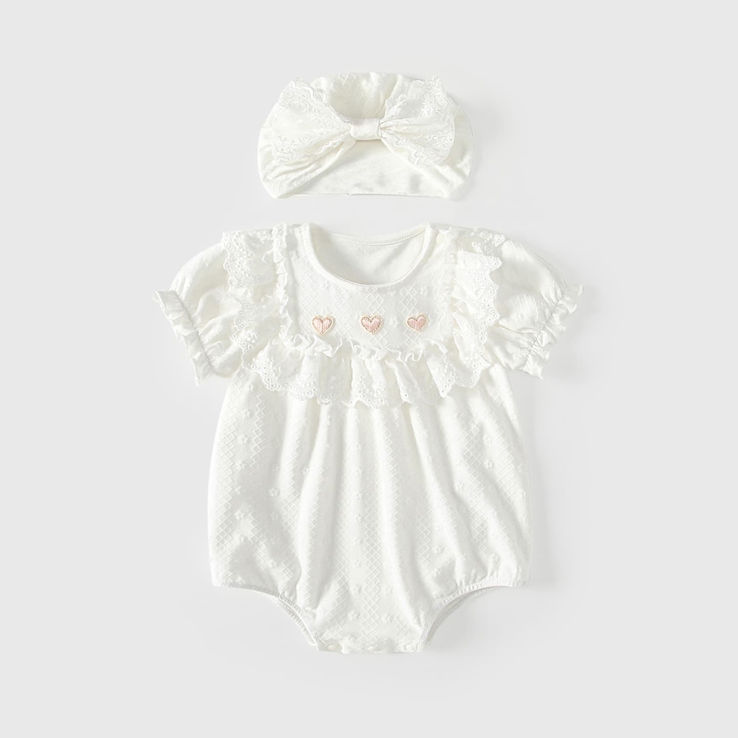 Baby clothes, summer clothes, thin, fashionable and cute baby girl's baby clothes, small month old newborn baby's 100-day sweatshirt