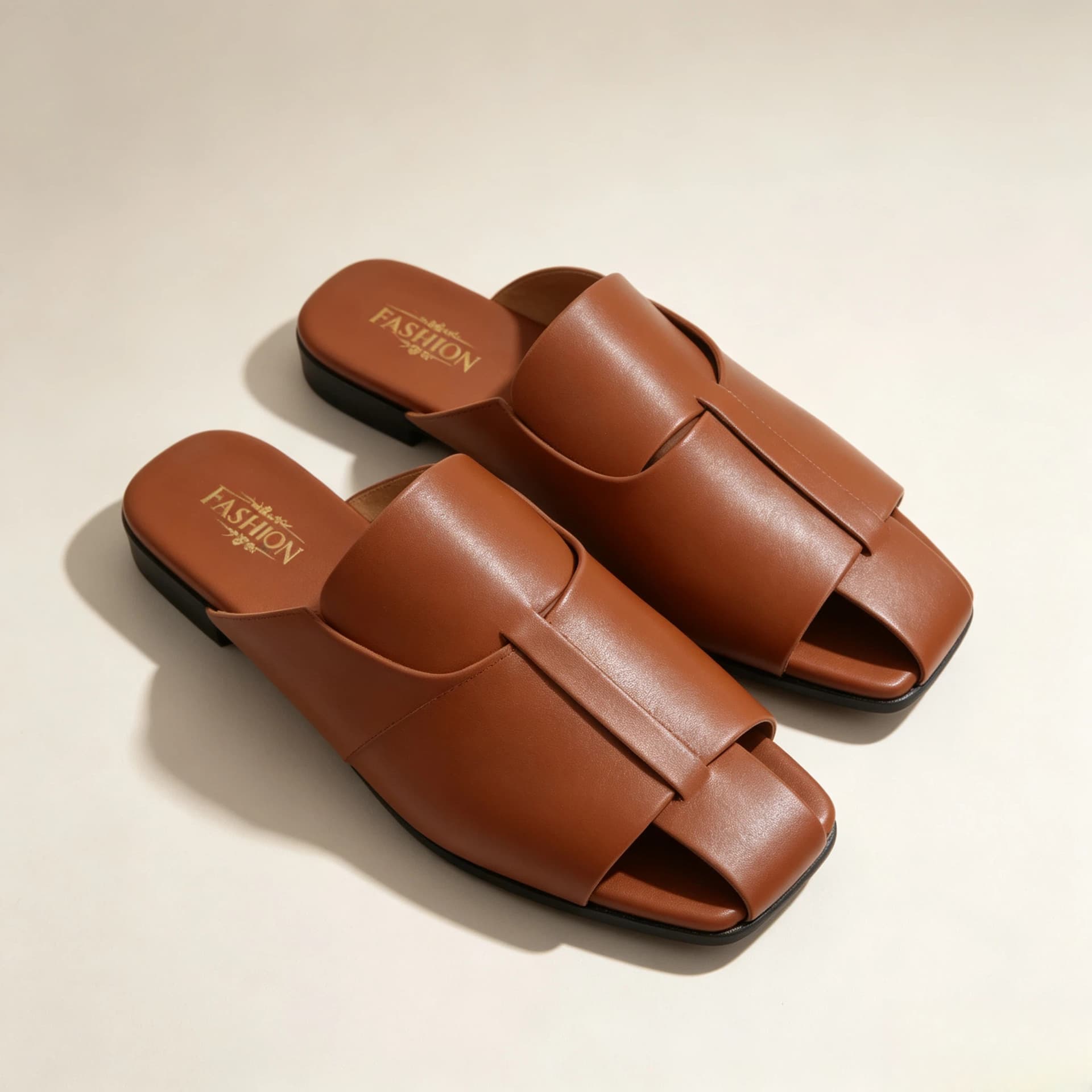 Cross-Border Women's Half Slippers Summer Fashion New Style for Dresses Flat One-Step Lazy Casual Sandals