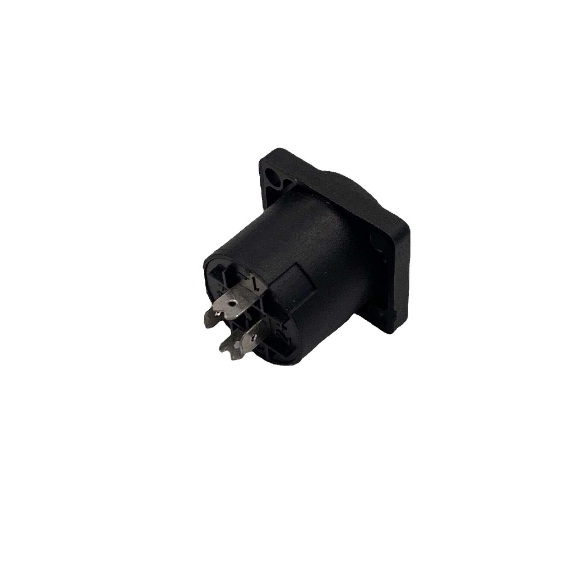 Supply 4-Pin Socket Speaker Audio Female Jack, 4-Pin Audio Wire Connector Amplifier XLR Head Ohm Small Square Socket