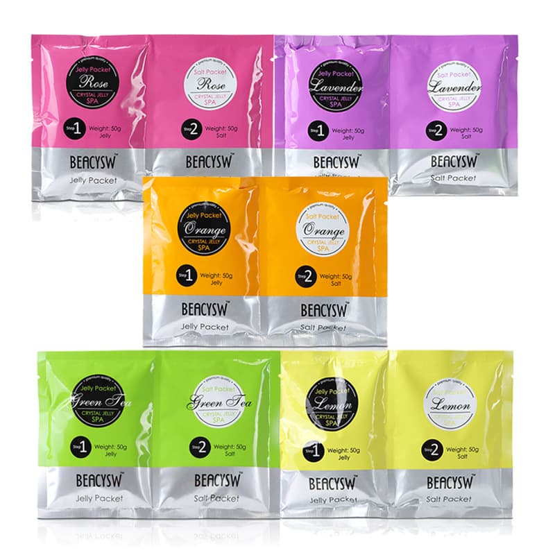 Factory Direct Stock Bath Salt Foot Soak Bag Crystal Mud Jelly Spa Bath Salt Scrub Moisturizing Foot Care