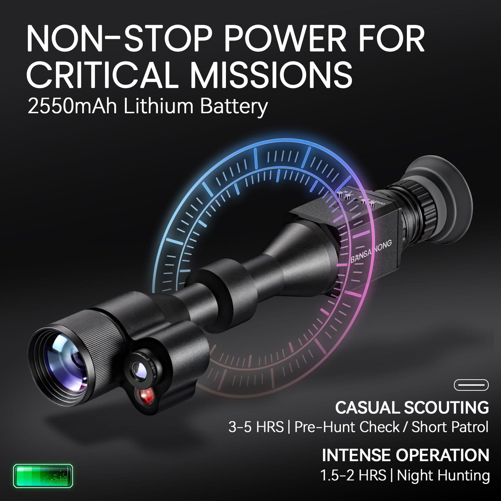 3-in-1 HD High Magnification Night Vision Scope Infrared Thermal Imaging Full Dark Detection Outdoor Exploration Hot-Selling Export Supply