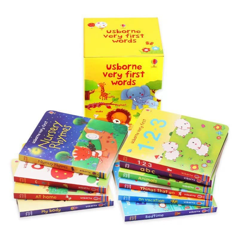 Usborne Very First Words Toddler's First English Word Board Books 10 Volumes English Original Edition