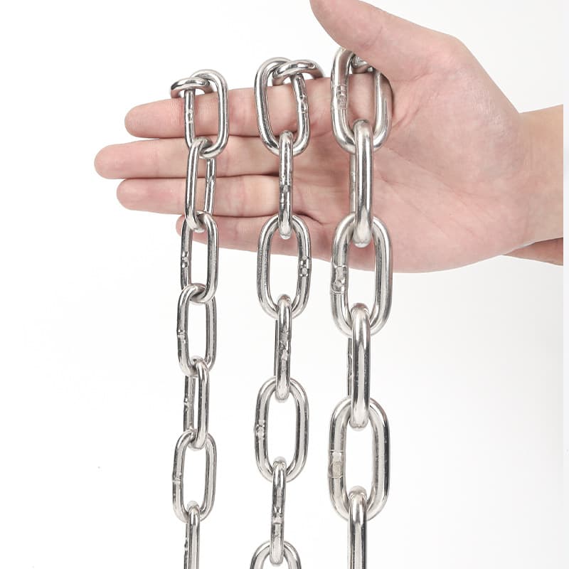 304 Stainless Steel Figure-8 Lifting Chain, Industrial Marine Hoisting Stainless Steel Chain Wholesale Supply