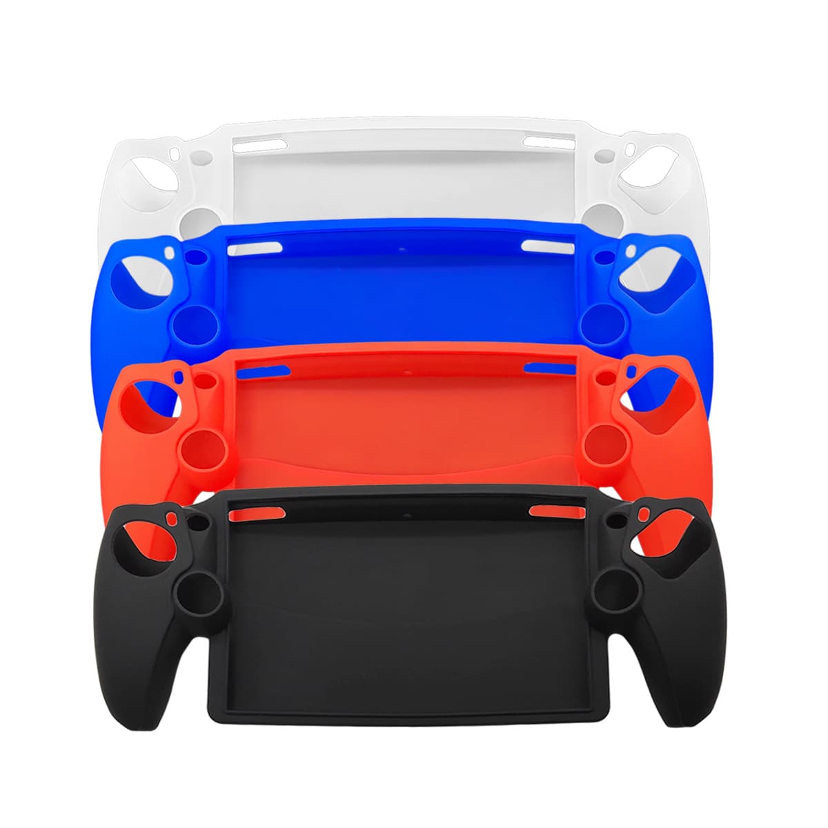 Silicone Protective Case for PS5 Portable Game Console Jelly Soft Shell Handle Cover Compatible with PS5 Slim Handheld Device
