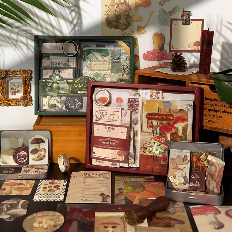 Xinmo Archipelago Jiangchuan Warmth Retro Scrapbooking Book Set Wholesale European And American Artistic Scrapbooking Material Set Gift Box