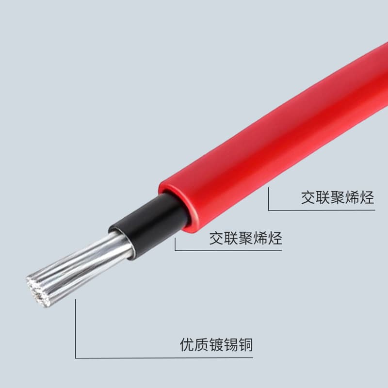 Supply of double-layer solar DC cables, cold-resistant photovoltaic cables, German TUV certified solar cables