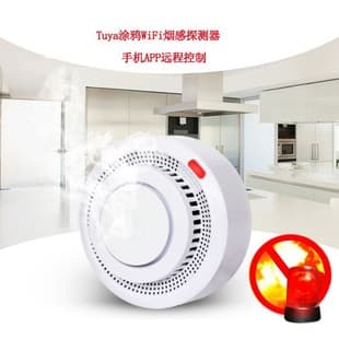 Tuya Smoke Detector Smart Home APP Remote Notification WiFi Smoke Detector Fire Smoke Detector