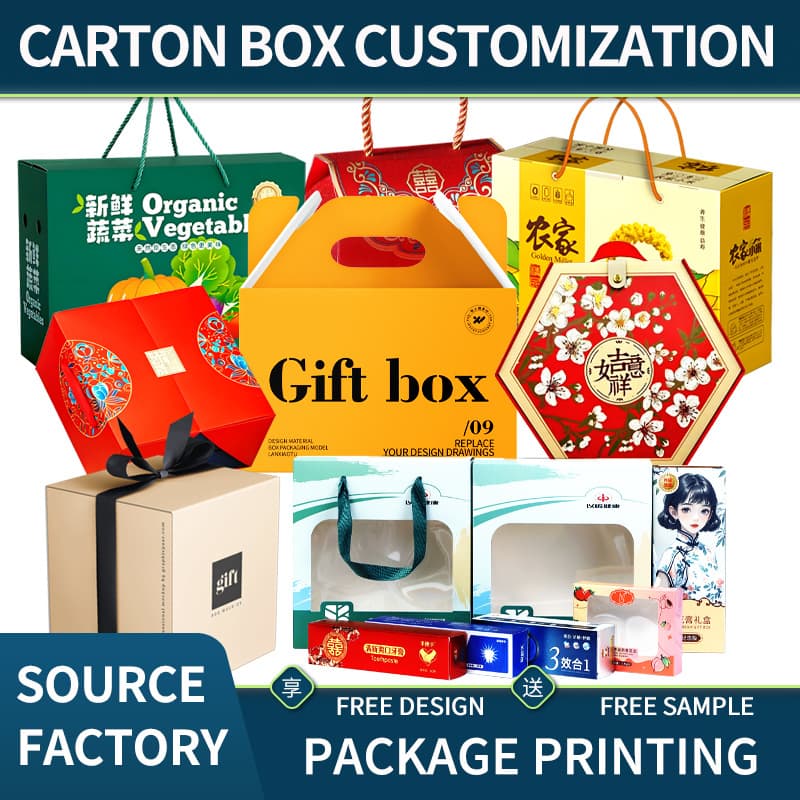 Custom creative design packaging boxes cartons printing