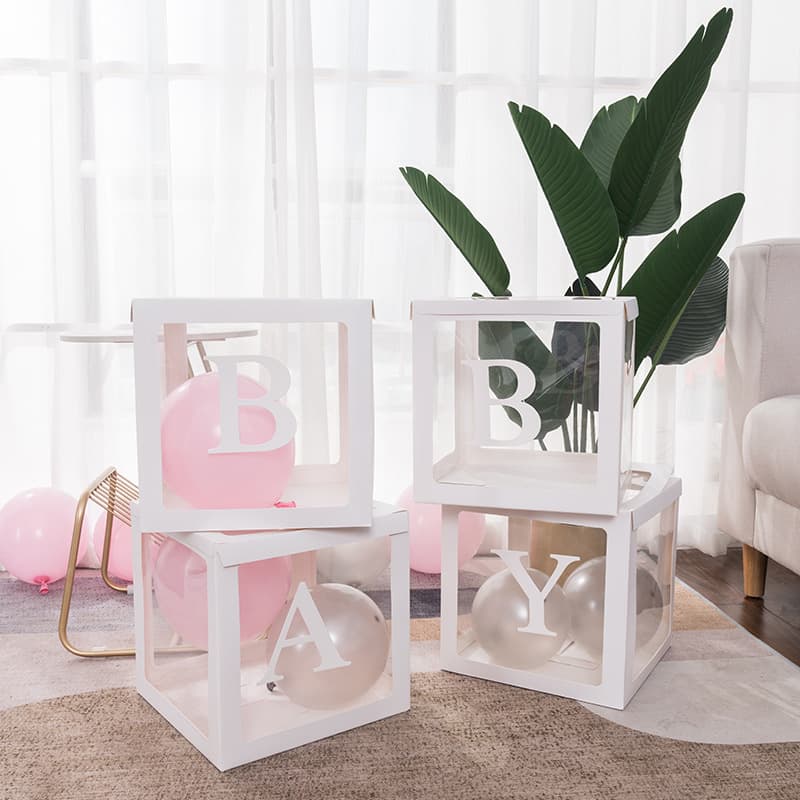 Transparent Balloon Surprise Box BABY BOX for Proposal and Confession Venue Decoration, Popular BABY Surprise Box