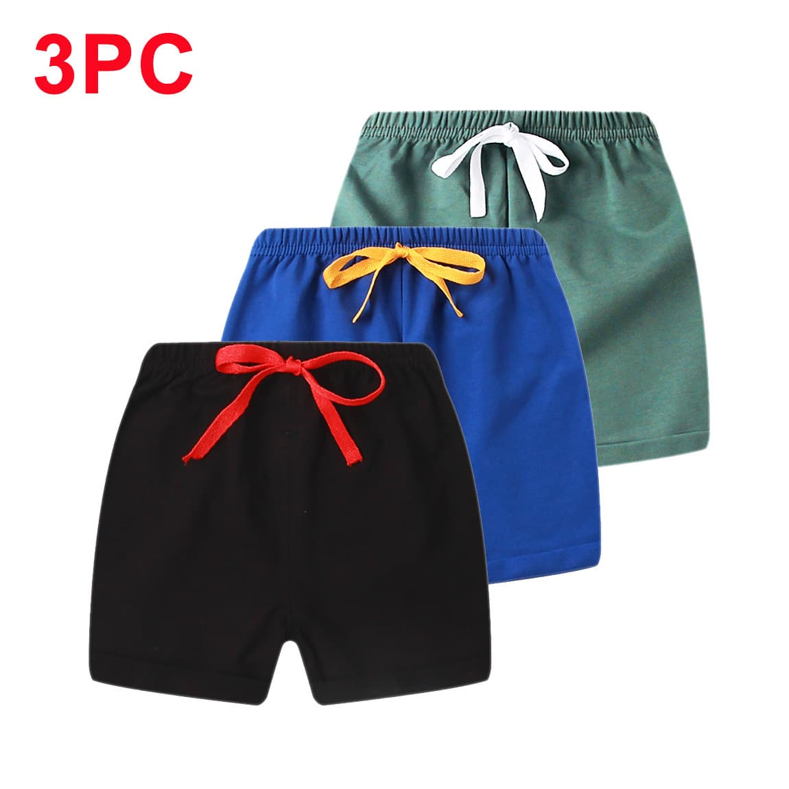 3-Pack Kids Shorts Summer Cotton Thin Five-Point Shorts Boys Girls Baby Shorts Outdoor Beach Shorts Casual Hot Pants