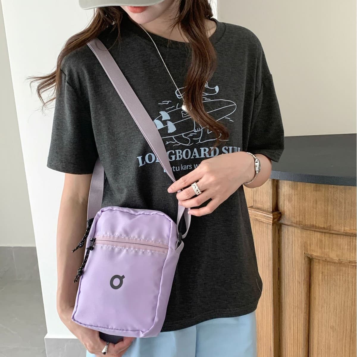 Japanese-style Outdoor Sports Lightweight Phone Bag New Multifunctional Nylon Waterproof Hiking Trekking Casual Crossbody Bag