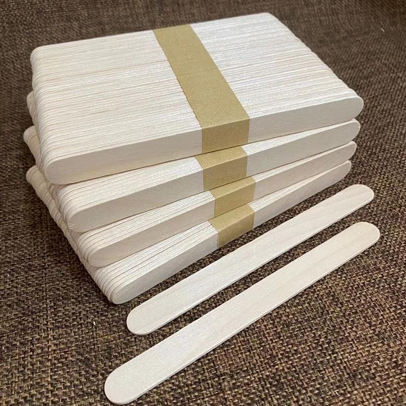Ice cream sticks, popsicle sticks, natural wood color, handmade model making materials, high-quality ice pop sticks