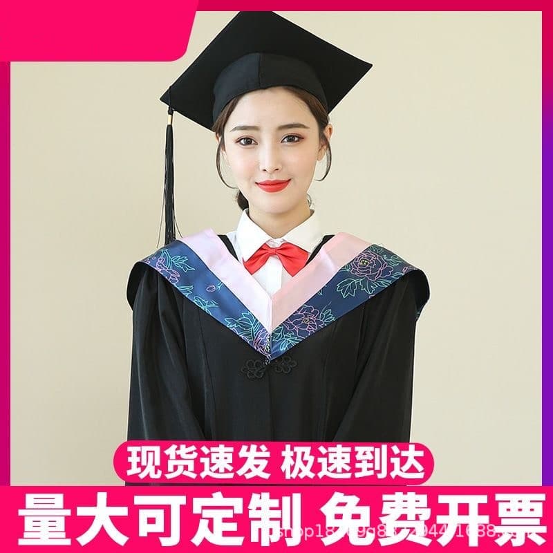 Graduation Cap and Gown Set for College Students, Bachelor's, Master's, Doctoral, and Mentor Robes in Academic Styles