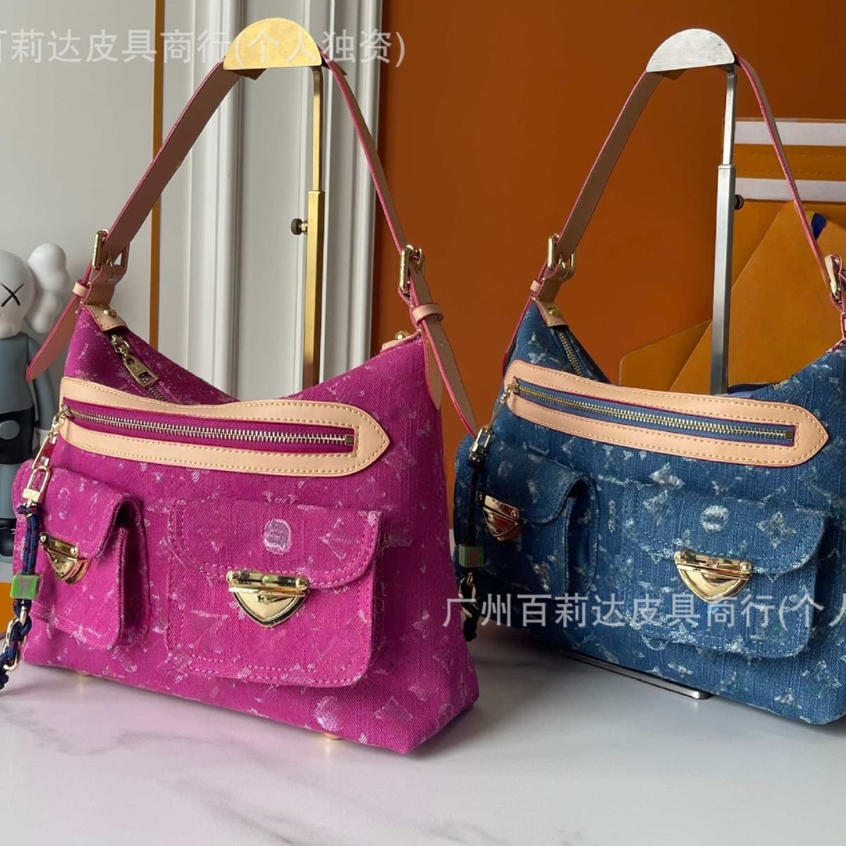 2026 New Denim Canvas Tote Bag Manhattan Baggy Travel Bag Shoulder Bag Messenger Bag Underarm Bag