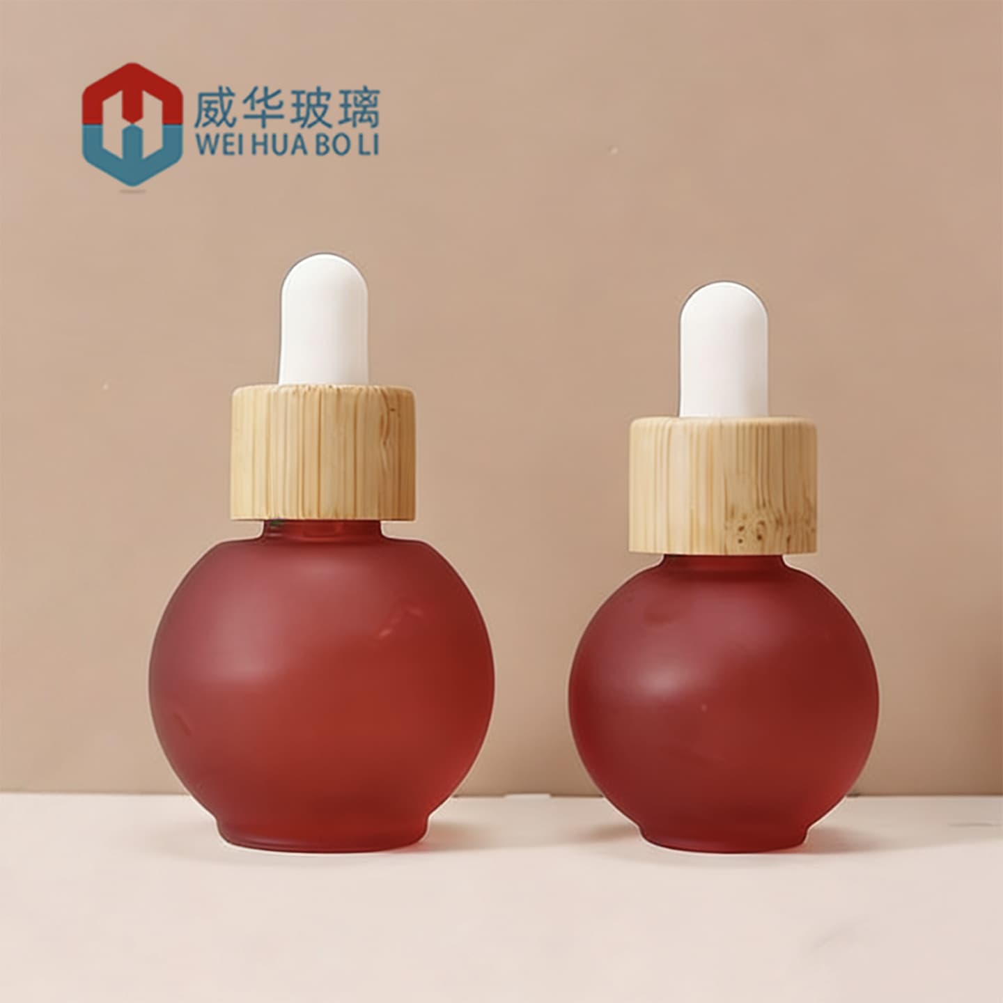 New 20ml 30ml 50ml Bulb Essential Oil Dropper Bottle, Perfume Refill Bottle, Cosmetic Bamboo Wood Cap Bottle