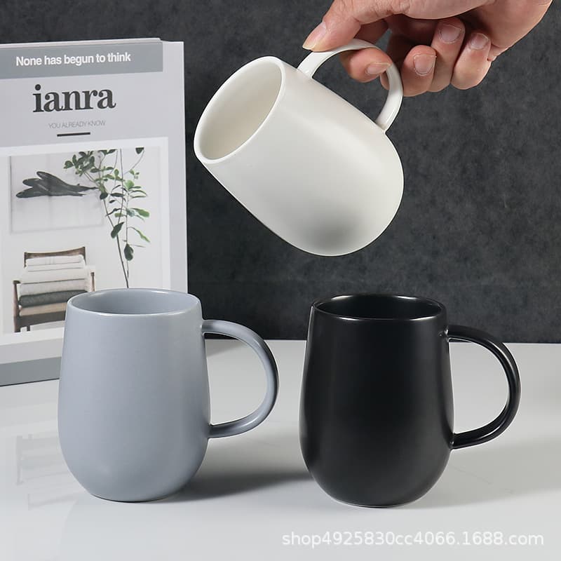 All Seasons Hotel Supplies Same Style Mug Hotel Ceramic Minimalist Water Cup Tea Cup Toothbrush Cup Engraving