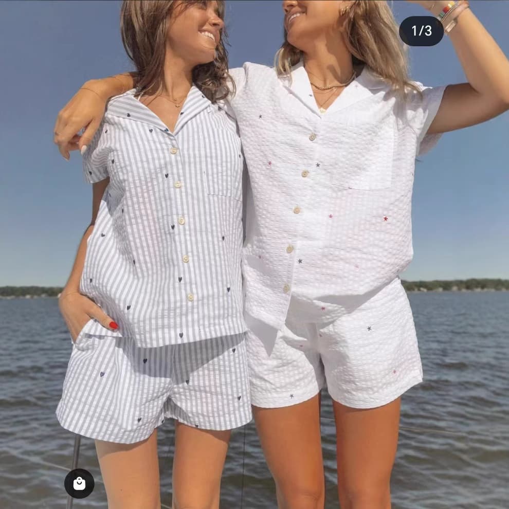 2024 New Arrival European and American Women's Clothing Cross-Border Trade Amazon Women's Comfortable Fashion Heart Print Shirt