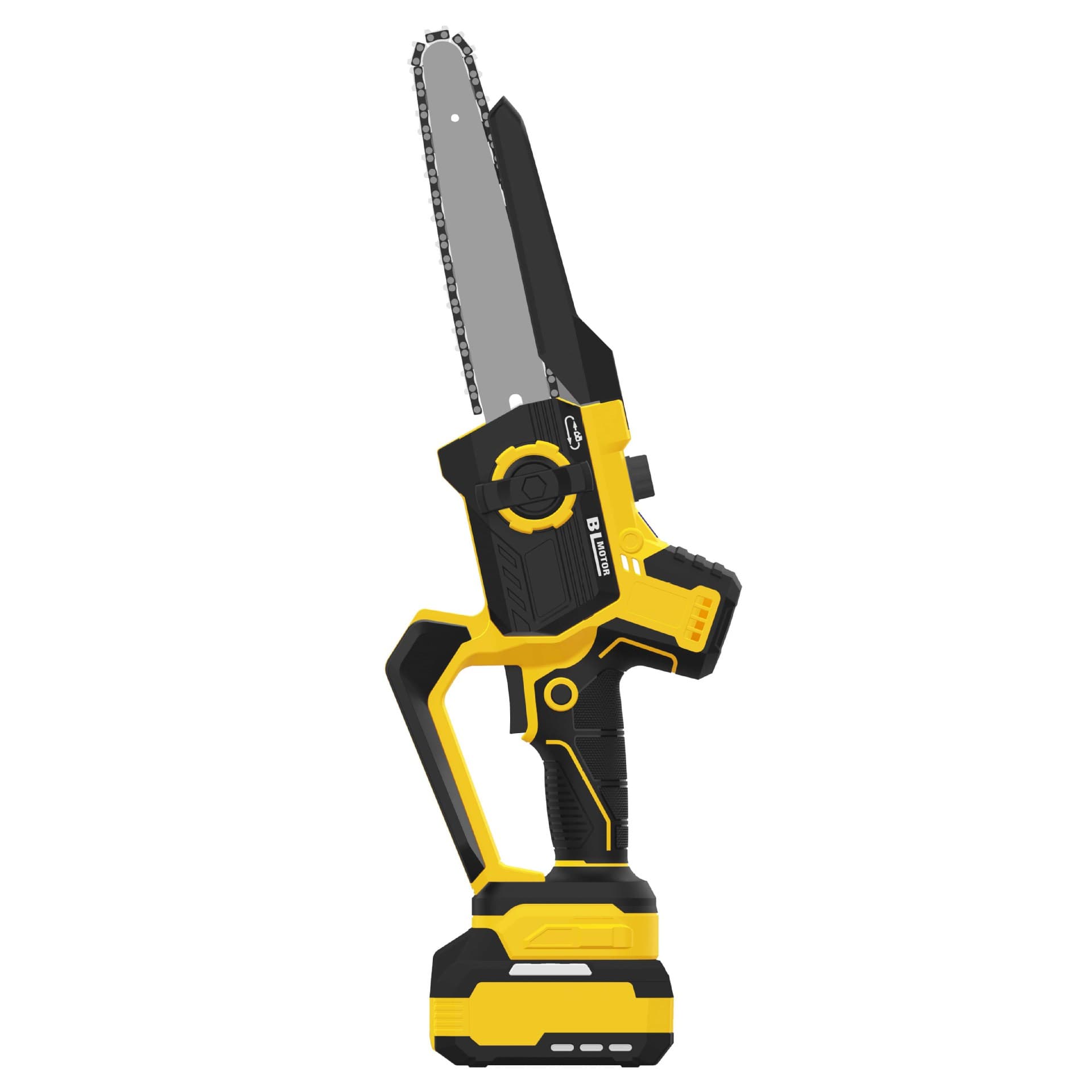 8/10 inch brushless electric chain saw rechargeable small lithium electric chain saw household handheld cordless pruning saw with handle