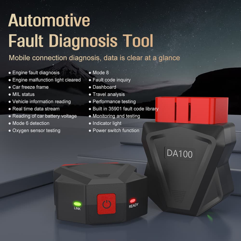 OBD2 Car Diagnostic Scanner Fault Light Clear Shield Diagnostic Decoder Universal Bluetooth Vehicle Car Accessory