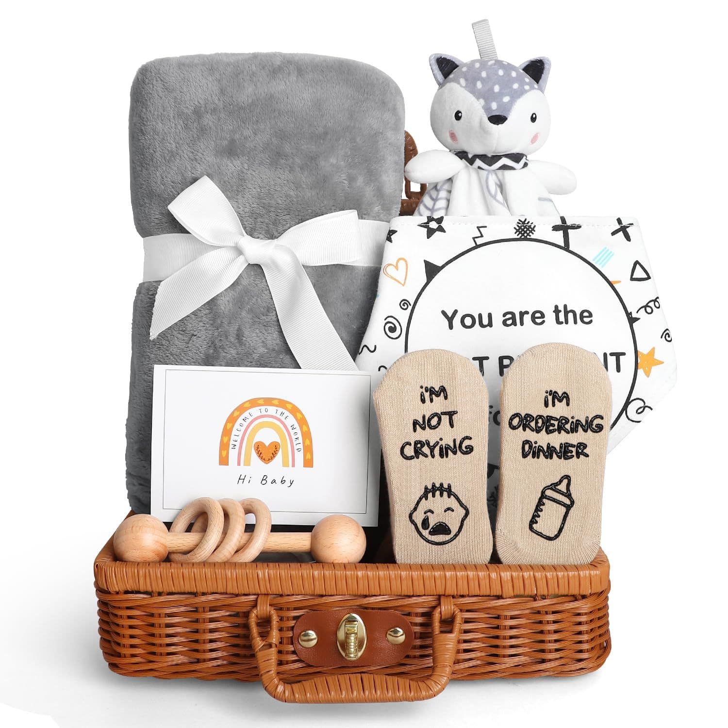 Amazon Baby Shower Gifts Newborn Baby Gift Basket Soothing Toy Gift First Birthday Gift