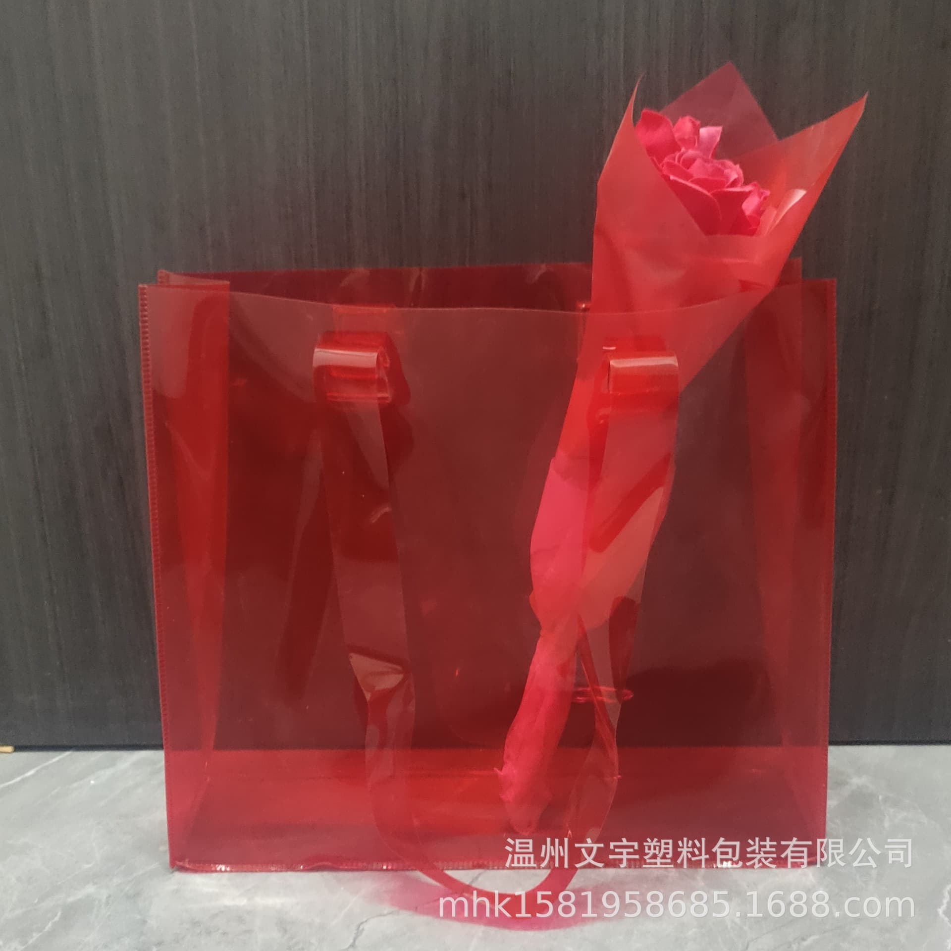 PVC Transparent Tote Bag Gift Bag Stock Transparent Bag Bridesmaid Gift Bag ISN Style Packaging Bag Gift Bag Stock