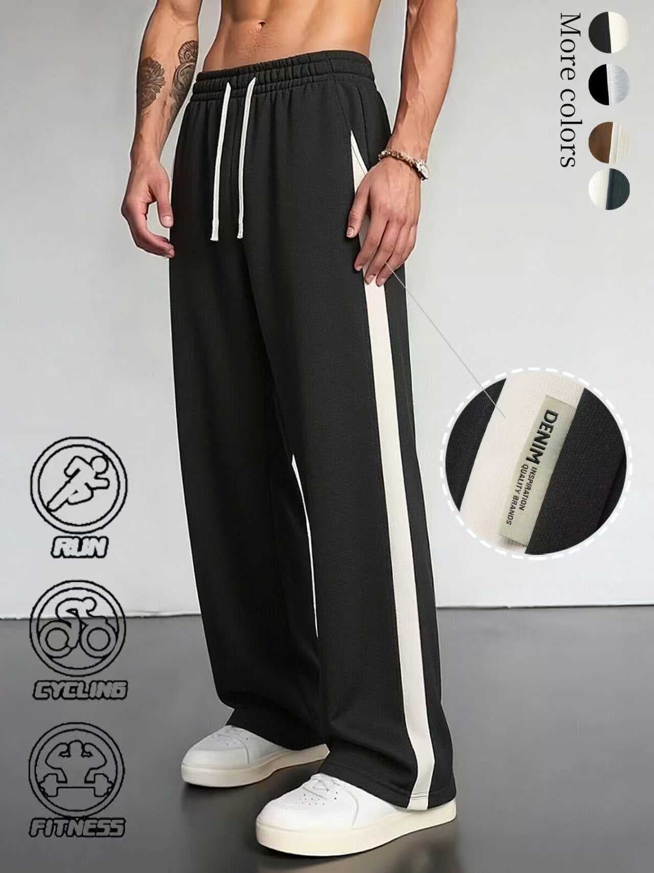 Cross-border Men's Casual Pants Spring American High Street Straight-leg Loose Wide-leg Pants Versatile Casual Pants Wholesale