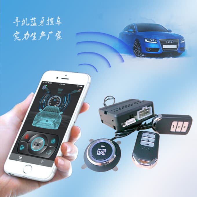 Bluetooth Car Control, Keyless Entry, Remote Start, One-Button Start Modification, Car Alarm Anti-Theft Device