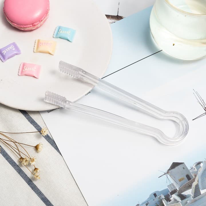 Plastic Tongs for Ice Cubes and Food, Made from ABS Material