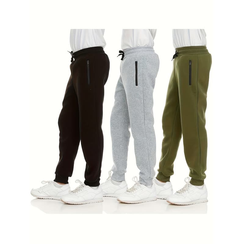 2026 New Cross-border Drop Shipping Boys' Zipper Pocket Long Pants Cross-border Drop Shipping
