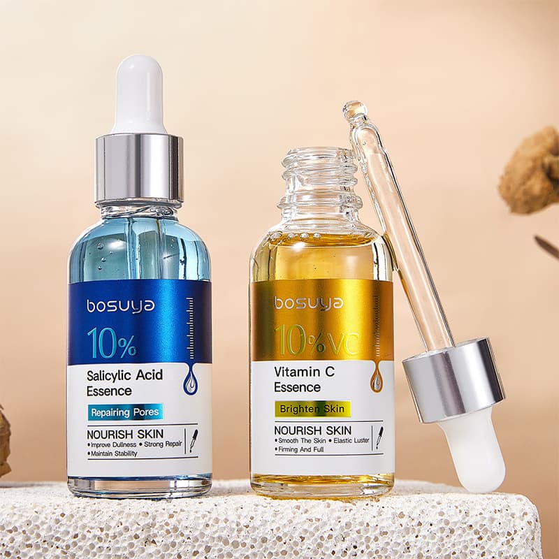 Cross-border Supply BOSUYA Salicylic Acid Serum Hyaluronic Acid VC Serum Tk Hot-selling Facial Essence Cream Wholesale