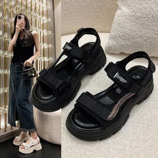 Brand Sale Clearance Dad Sandals for Women, 2025 Summer Hot Thick Sole Platform Shoes, Sports Soft Sole Beach Women's Shoes
