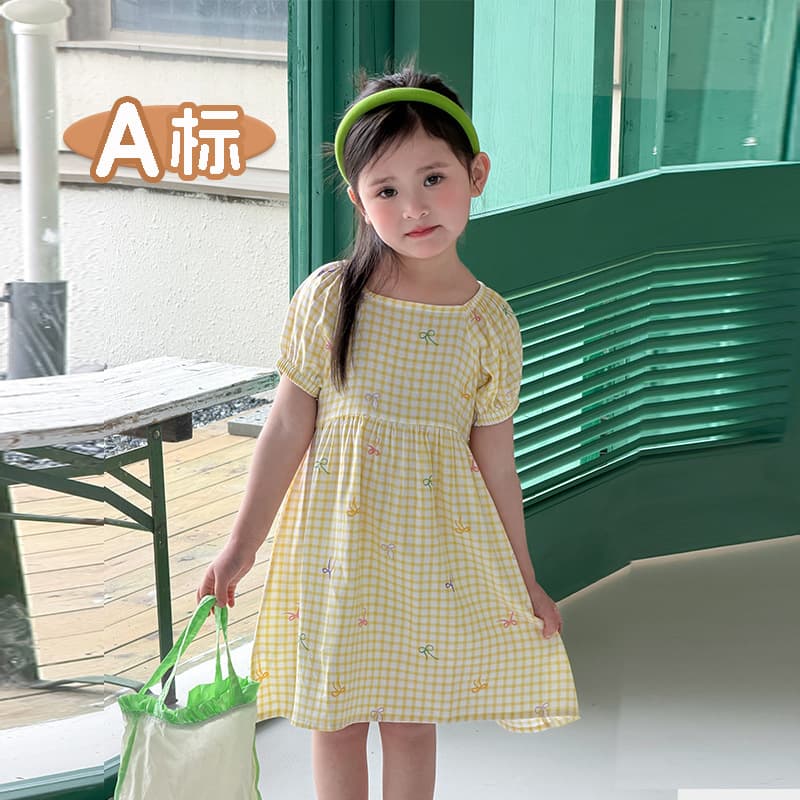 Girls Cotton Silk Dress Small and Medium-sized Girls Summer Floral Skirt Summer 2026 New Breathable Beach Skirt