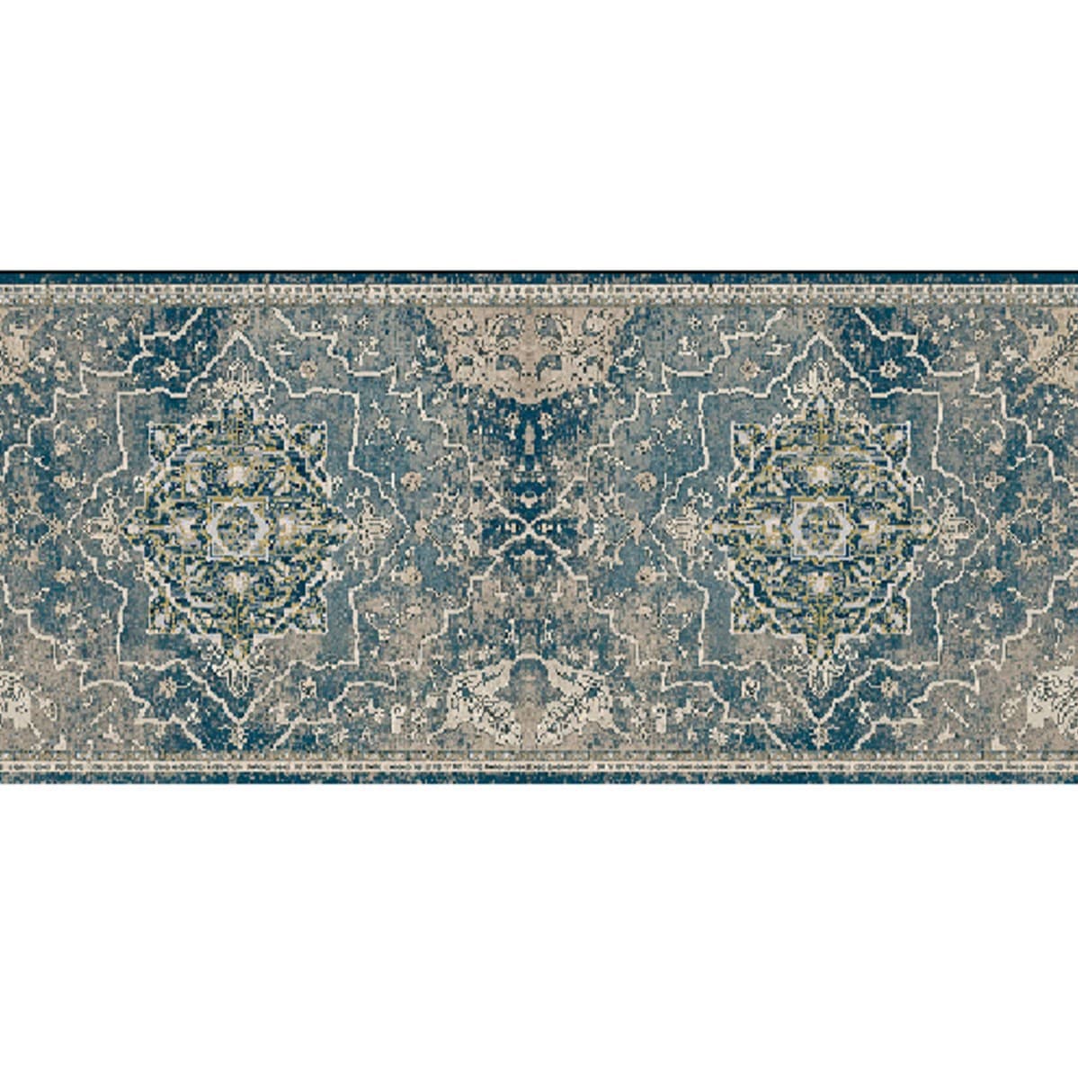 120*50cm imitation cashmere kitchen carpet floor mat non-slip machine washable carpet retro suitable for corridor laundry room