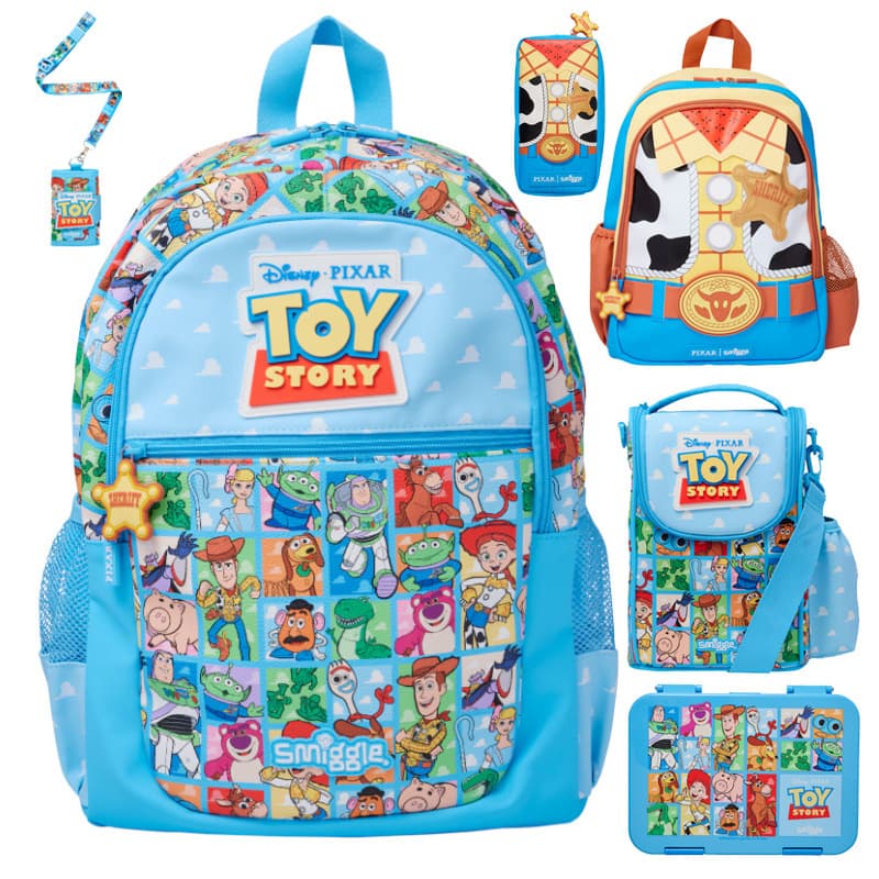 Australian Smiggle Backpack for Students, Large Capacity School Bag, Outdoor Casual Cartoon Double Shoulder Bag, New