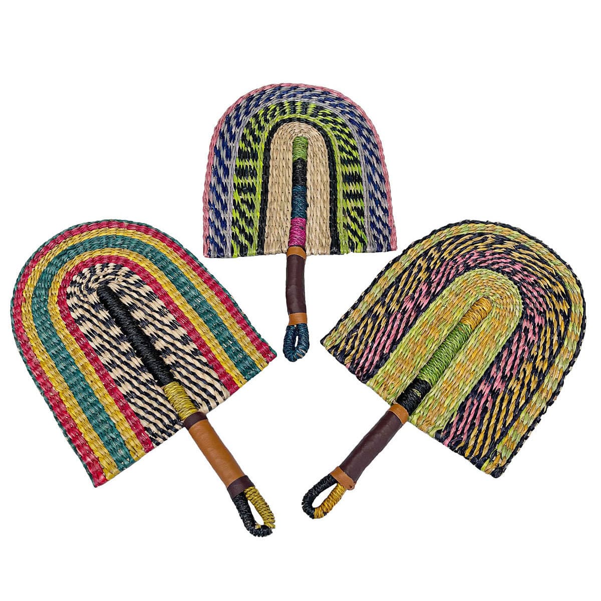 Vietnam Handwoven Fan Vintage Home Daily Wall Decoration Hand Fan Hanging Wall Decor Ins African Elements