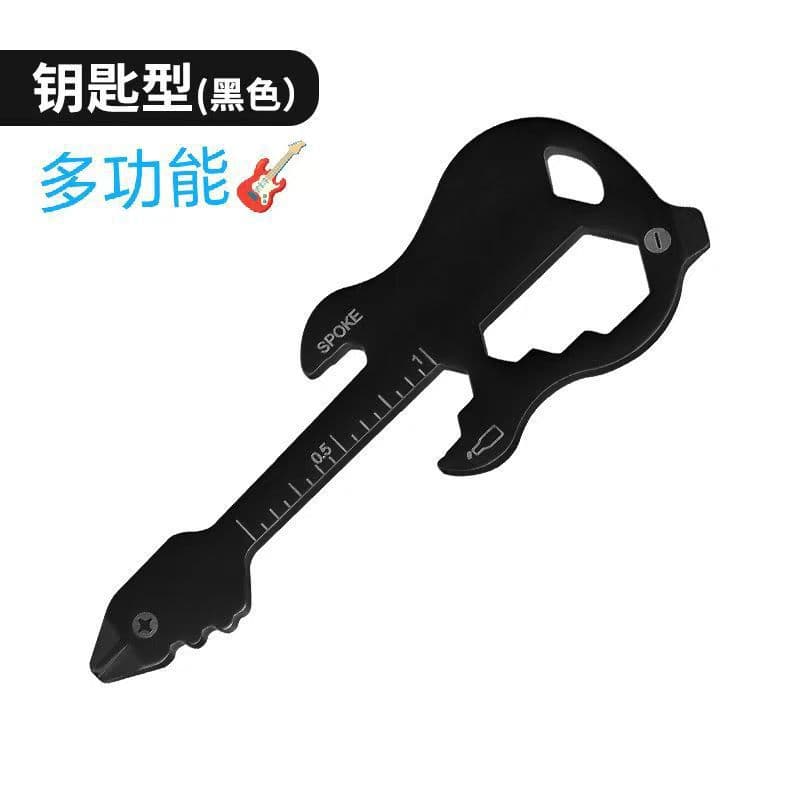 Amazon 12-in-1 multifunctional fine-blanking EDC tool card portable outdoor repair tool electric guitar tool card