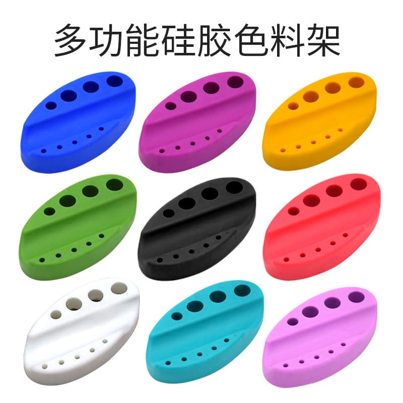 Silicone Color Holder, Tattoo, Eyebrow Tattoo, Lip Tattoo, Handmade Pen Holder, Ring Cup, Tools, Instruments, Color Mixing Supplies Storage